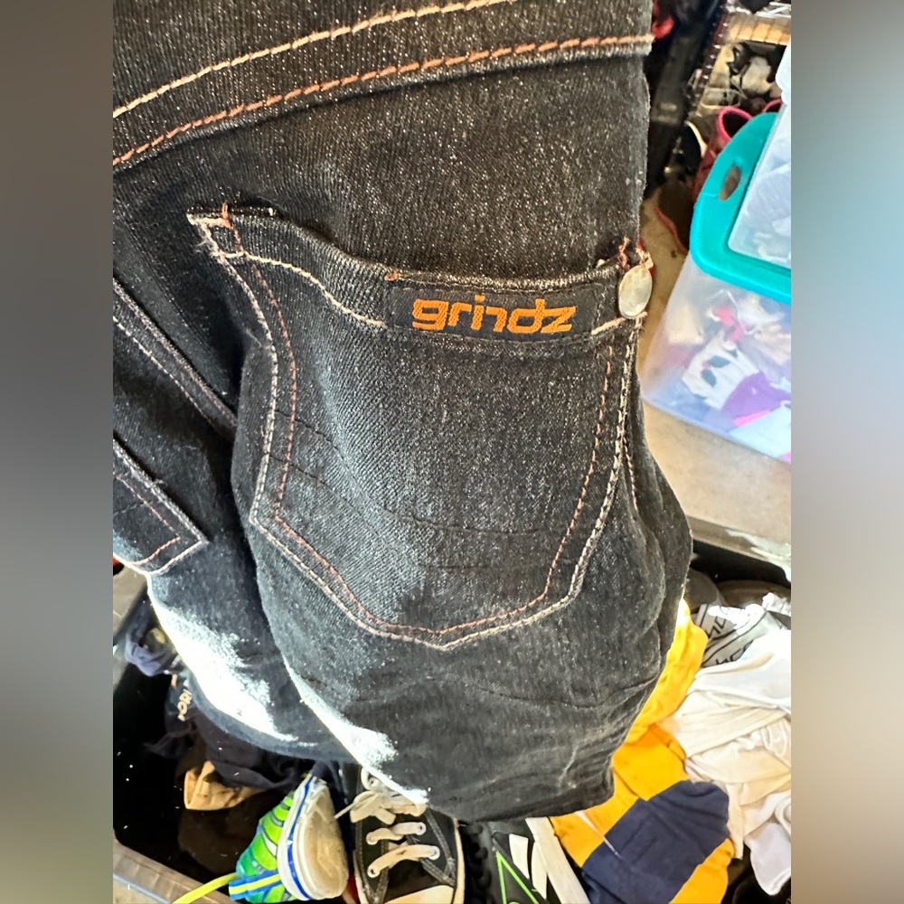 Grindz boys, extreme sport pair of jeans. For BMX, skateboarding, scooters, etc